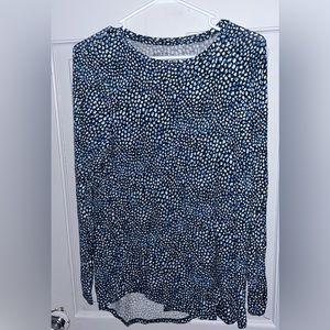 Apt.9 Blue Patterned Dress Shirt